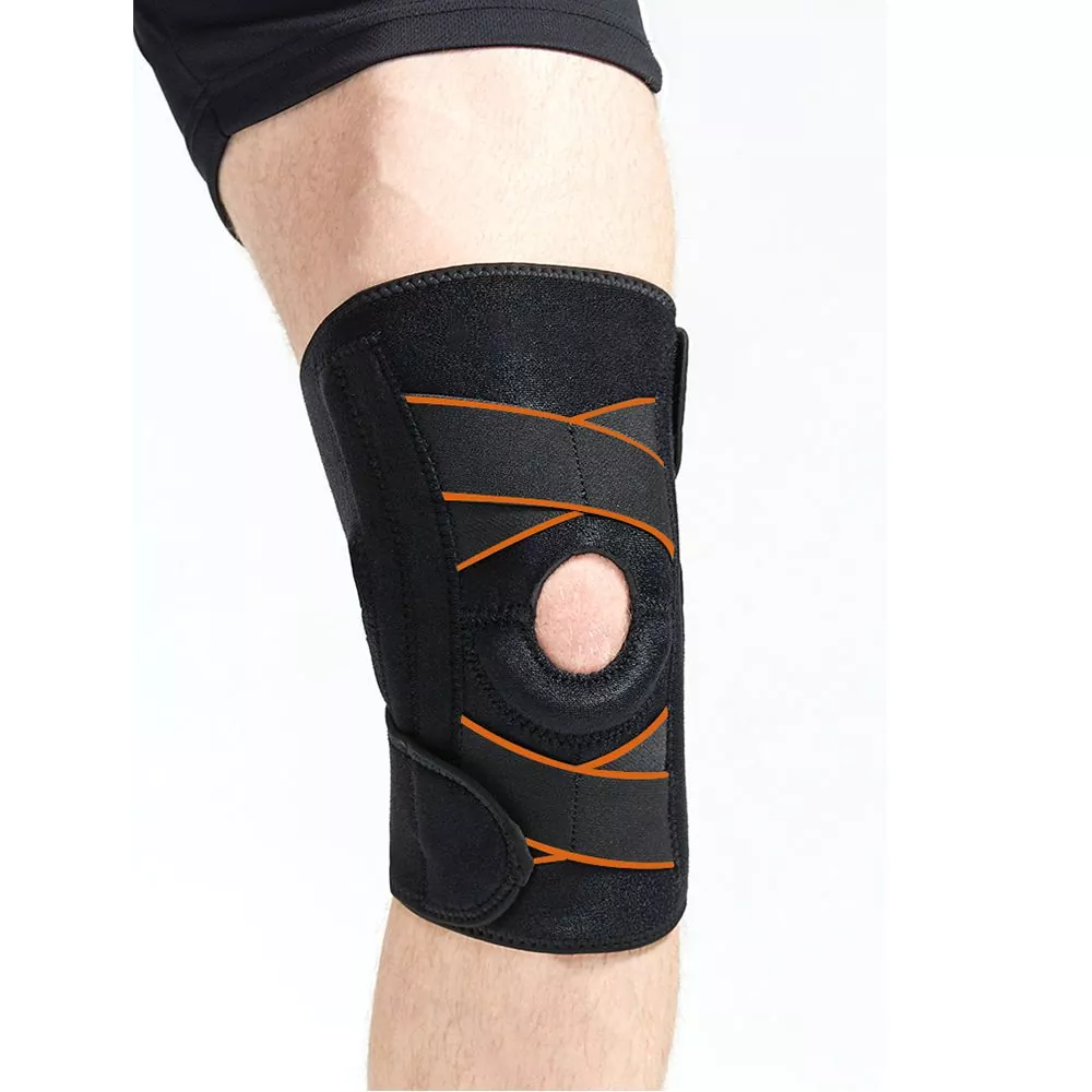 Verstellbare, wiederverwendbare Knie-Sportstütze
