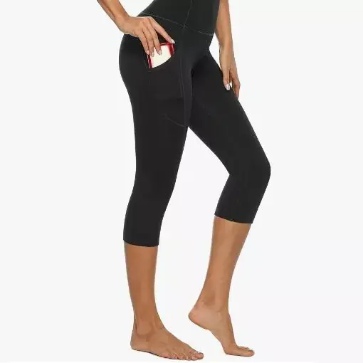 Doppellagige Yoga-Leggings mit hoher Taille für Damen